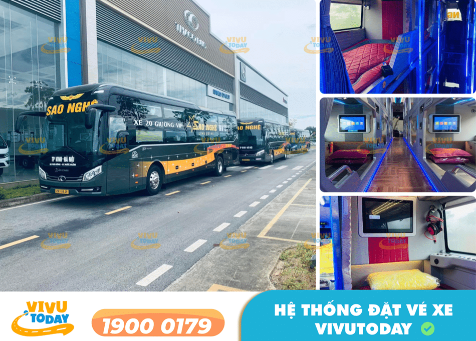 Nhà xe Sao Nghệ Limousine chuyên tuyến xe Nghệ An đi Hà Nội