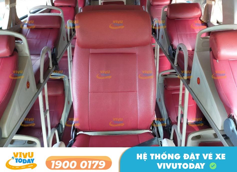 Nội thất xe giường nằm 40 chỗ sang trọng của nhà xe Phương Anh Phan Thiết