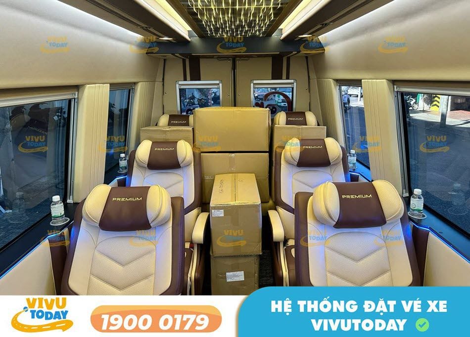 Tiện nghi xe Limousine sang trọng của nhà xe GoroTrip