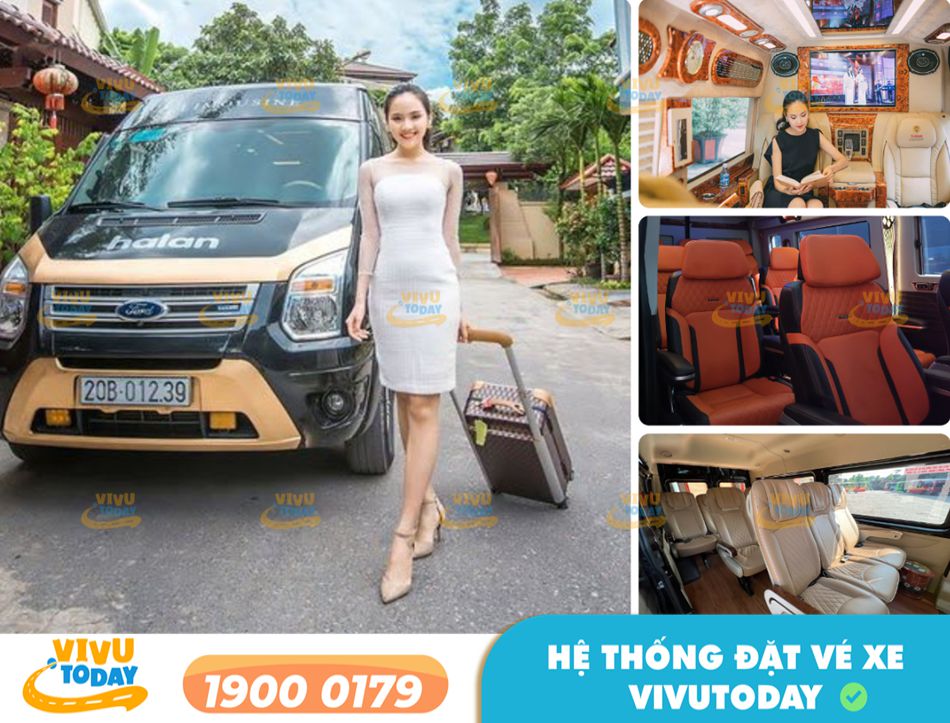 Nội thất xe Limousine sang của nhà xe Hà Lan tuyến Hà Nội - Hà Nội