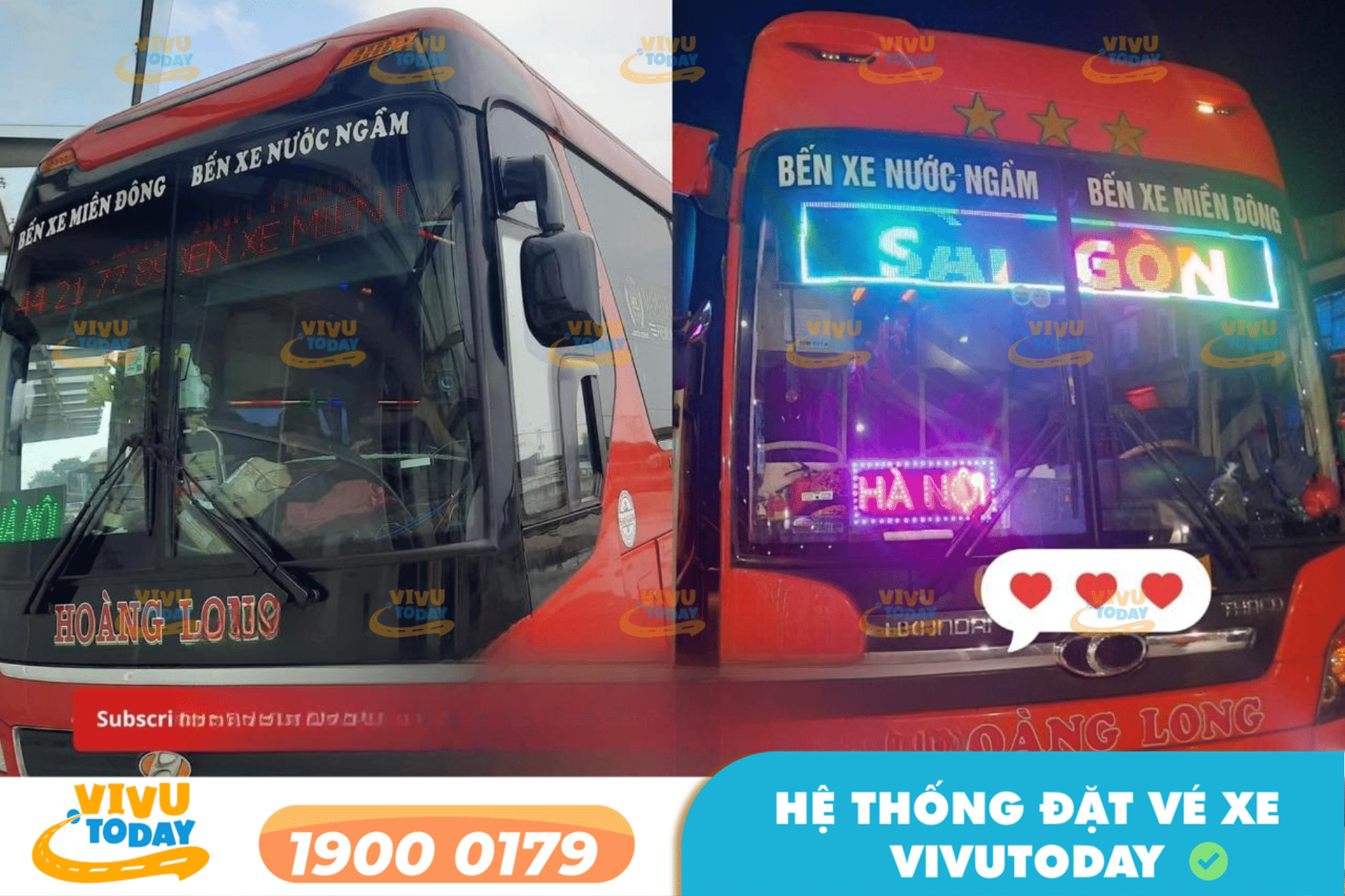 Nhà xe Hoàng Long (Đỏ) tuyến Hà Tĩnh đi Đà Nẵng