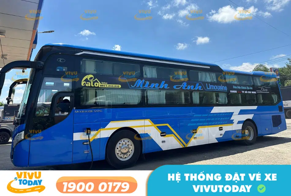 Nhà xe Minh Anh tuyến Bến xe phía nam Buôn Ma Thuột đi Sài Gòn