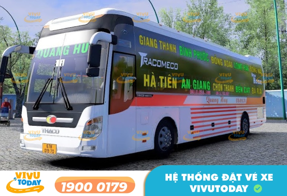 Hà xe Quang Huy tuyến An Giang đi Bình Dương
