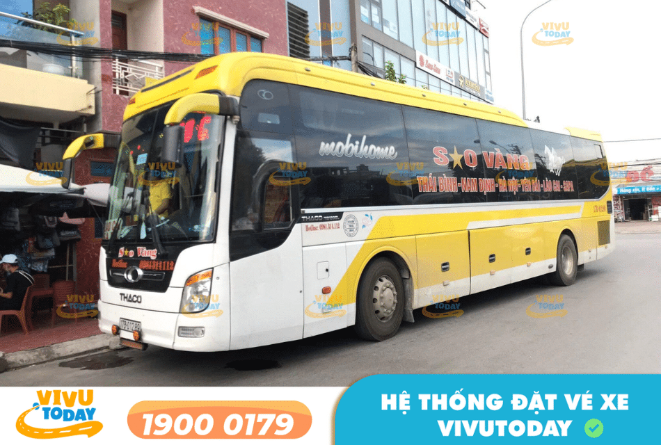 Nhà xe Sao Vàng tuyến Thái Bình đi Hà Nội