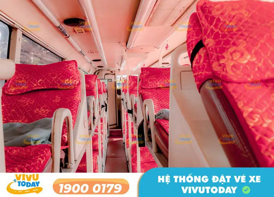 Nội thất xe giường nằm 44 chỗ sang trọng của nhà xe Thuận An