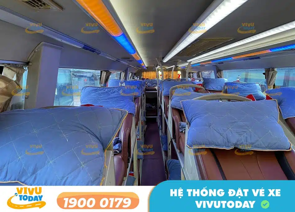 Dòng xe giường nằm 44 chỗ của nhà xe Tú An đi Đắk Lắk từ Đà Nẵng
