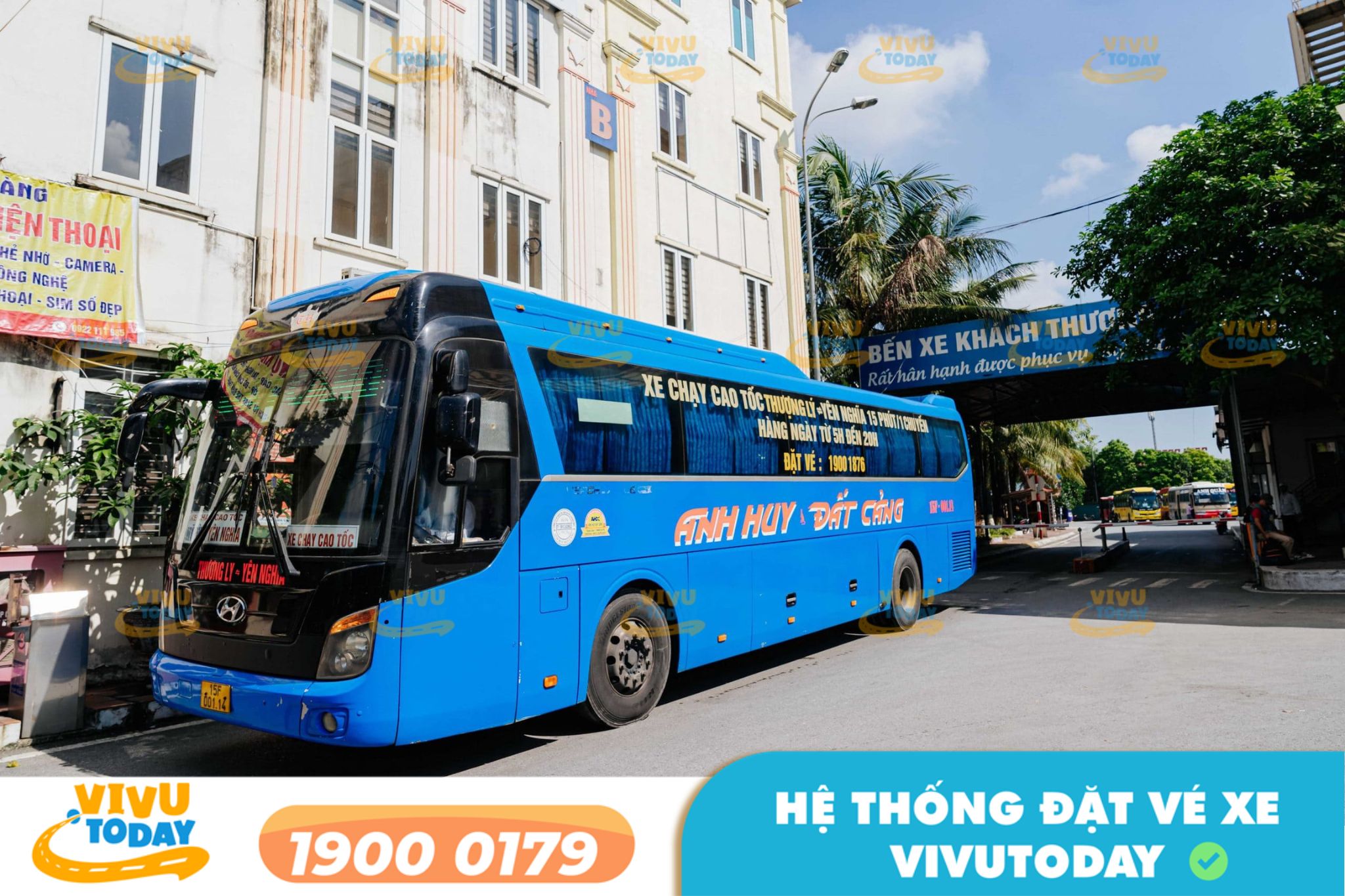 Nhà xe Anh Huy Đất Cảng tuyến Hải Phòng đi Hà Nội