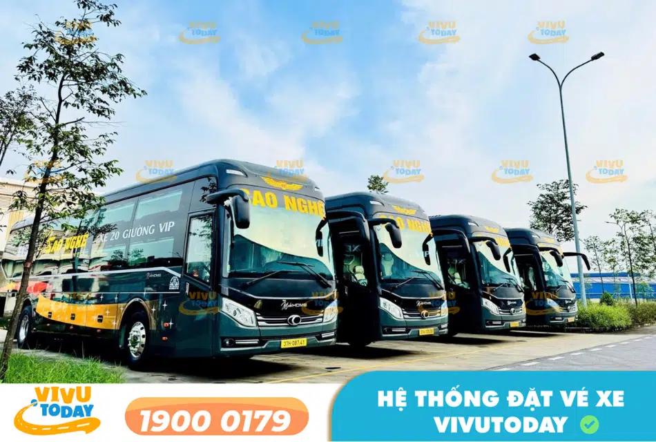 Nhà xe Sao Nghệ tuyến Bến xe Nước Ngầm đi Vinh