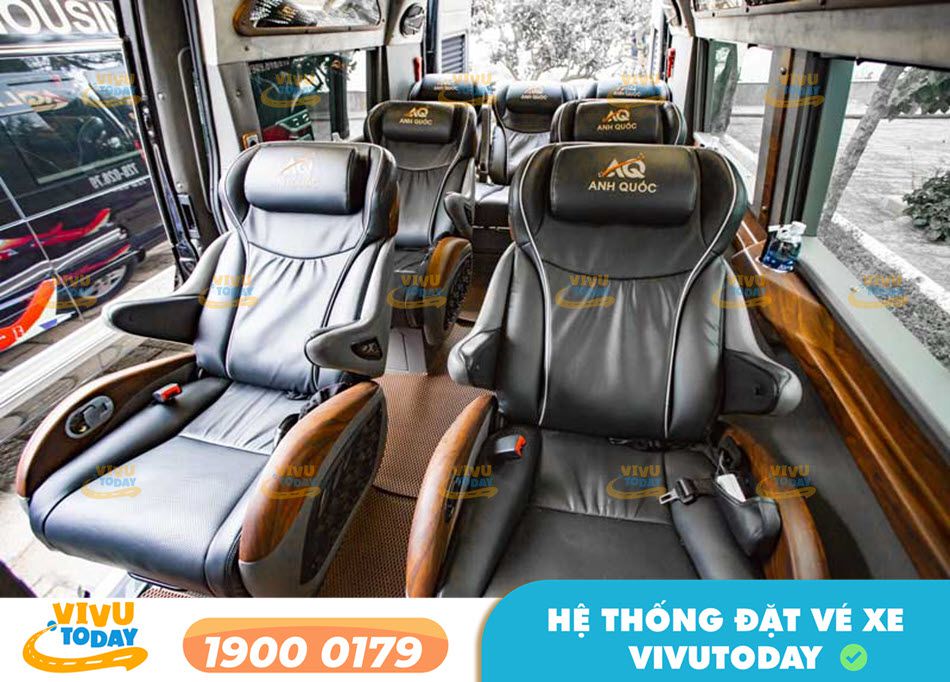 Nội thất sang trọng xe Limousine 9 chỗ của nhà xe Anh Quốc Limousine