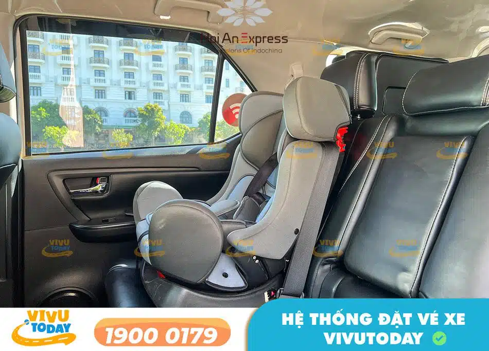 Dòng xe ghế 7 chỗ sang trọng của nhà xe Hội An Express