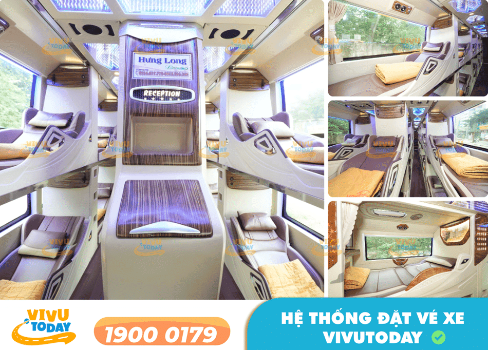 Xe Limousine 22 phòng hiện đại của nhà xe Hưng Long
