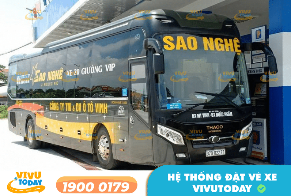 Nhà xe Sao Nghệ - Xe Limousine tuyến Hà Nội đi Vinh