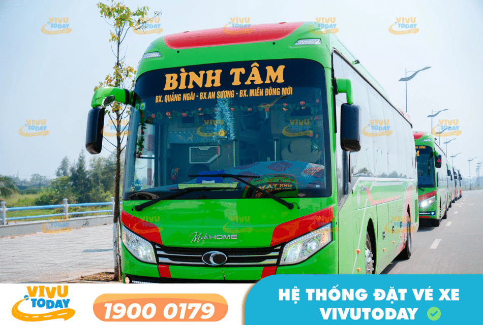 Nhà xe Bình Tâm tuyến Hà Nội đi Quảng Ngãi