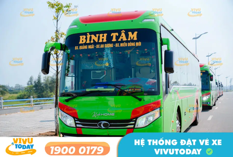 Nhà xe Bình Tâm tuyến Hà Nội đi Quảng Ngãi