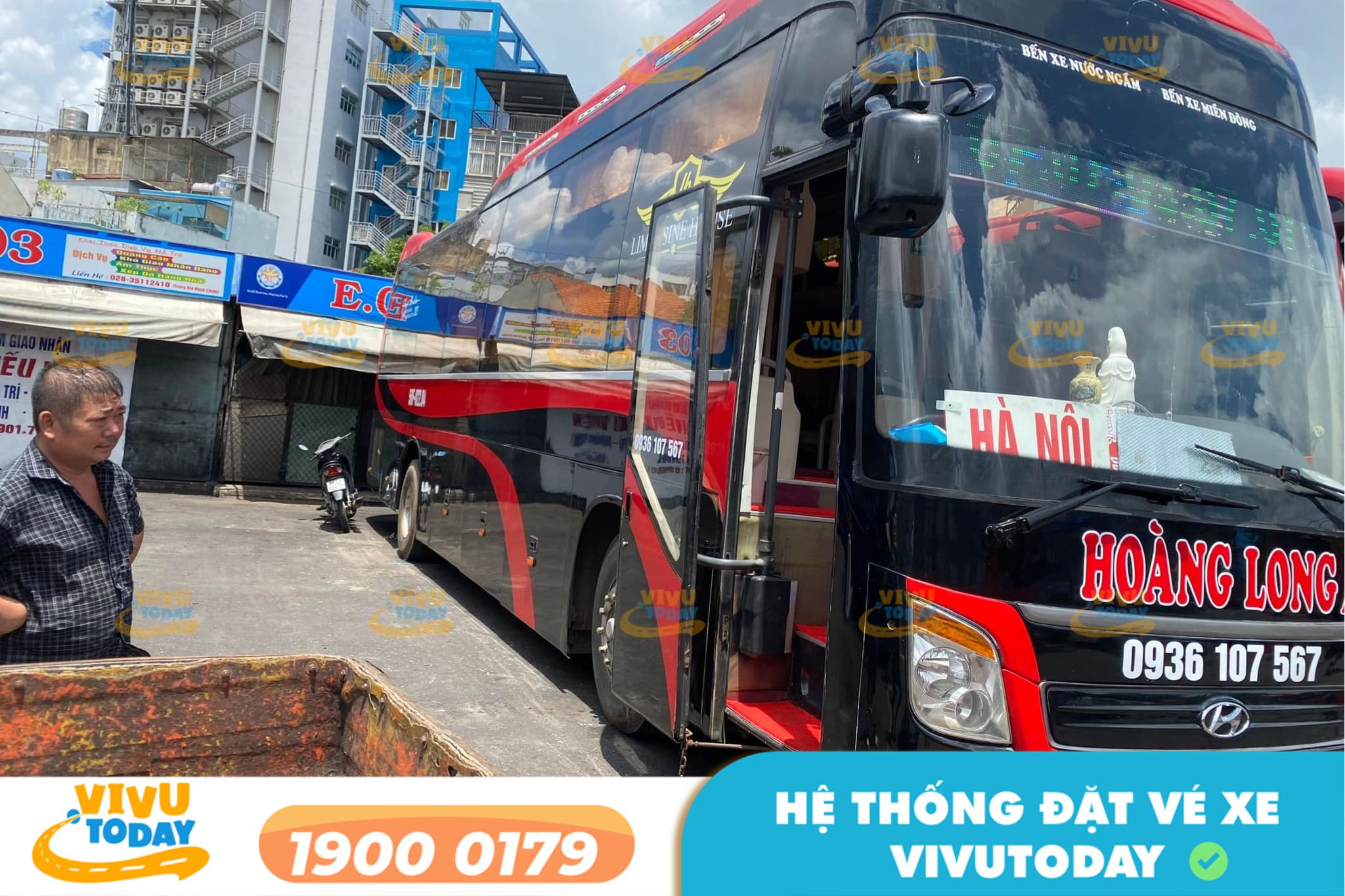 Nhà xe Hoàng Long (Đỏ) tuyến Hà Nội đi Bình Dương