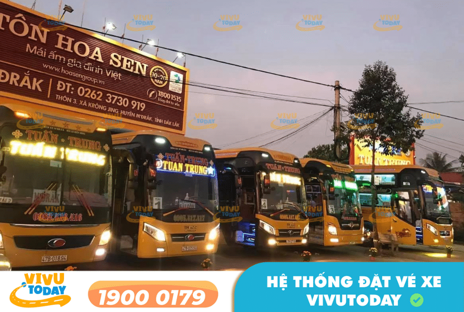 Nhà xe Tuấn Trung tuyến Buôn Ma Thuột Đắk Lắk đi Đà Nẵng