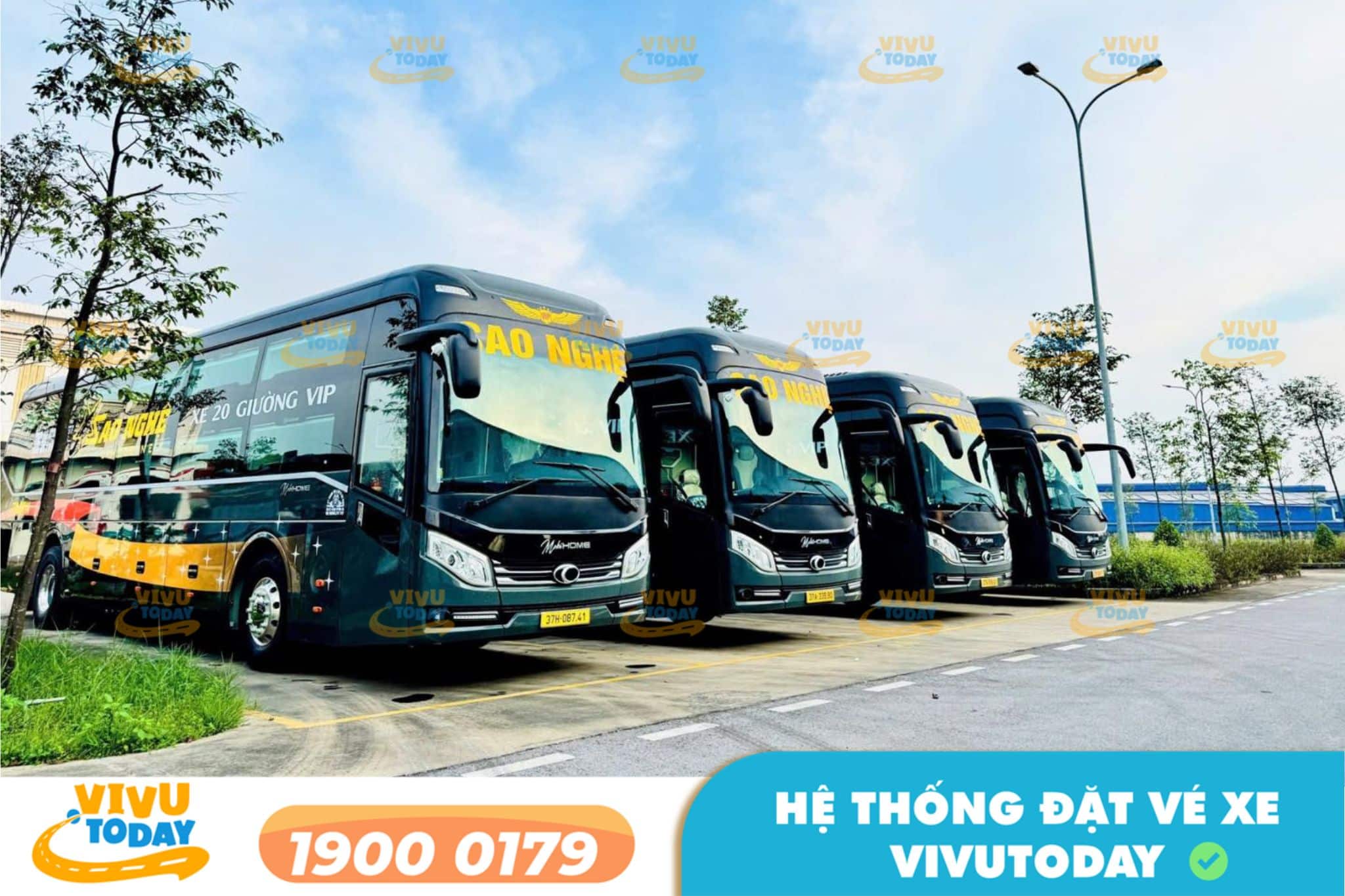 Nhà xe Sao Nghệ Limousine tuyến Bến xe Nước Ngầm đi Vinh Nghệ An
