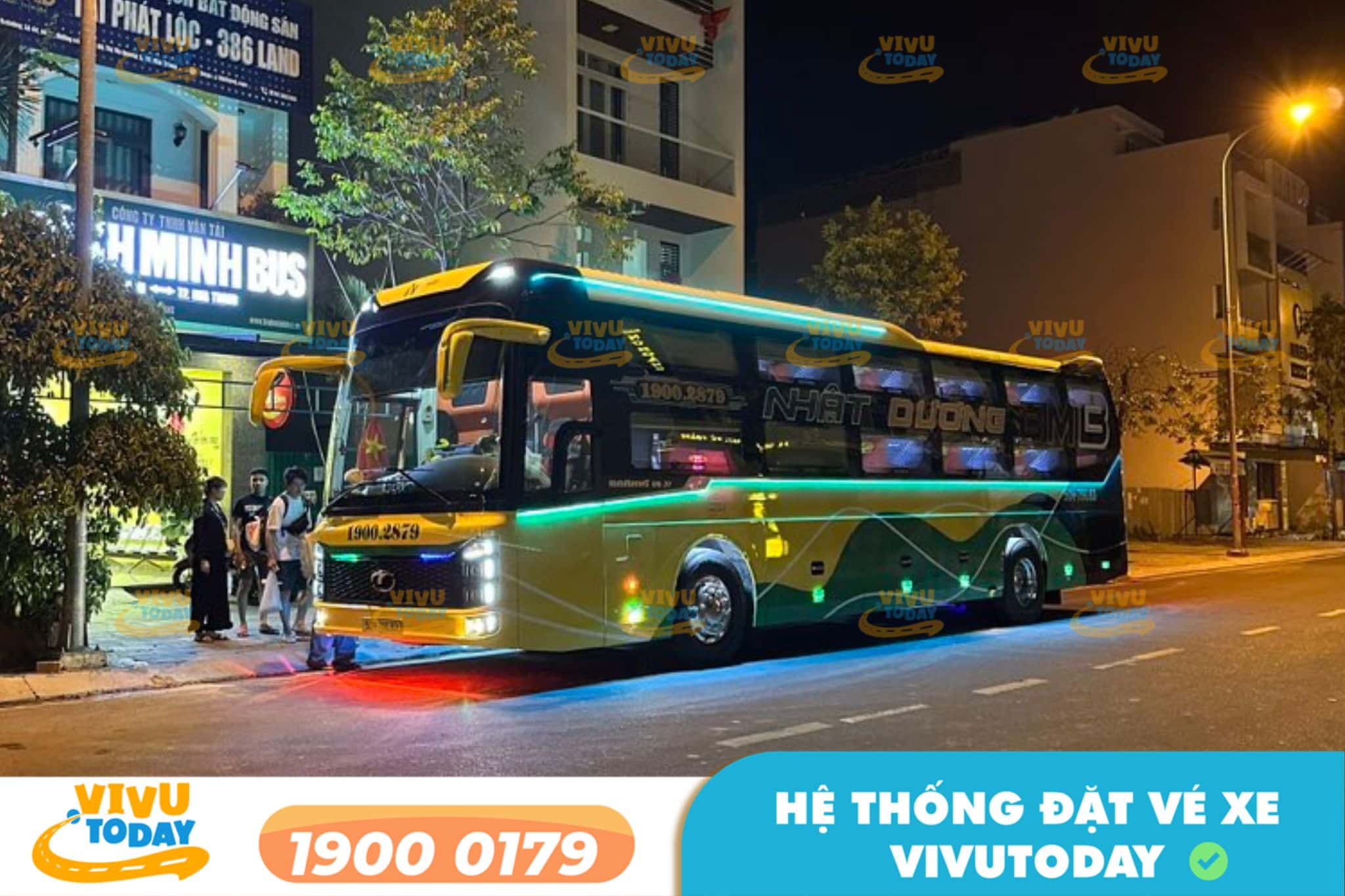 Nhà xe Nhật Dương - Bình Minh Bus tuyến Sài Gòn đi Nha Trang xe giường nằm đôi chất lượng