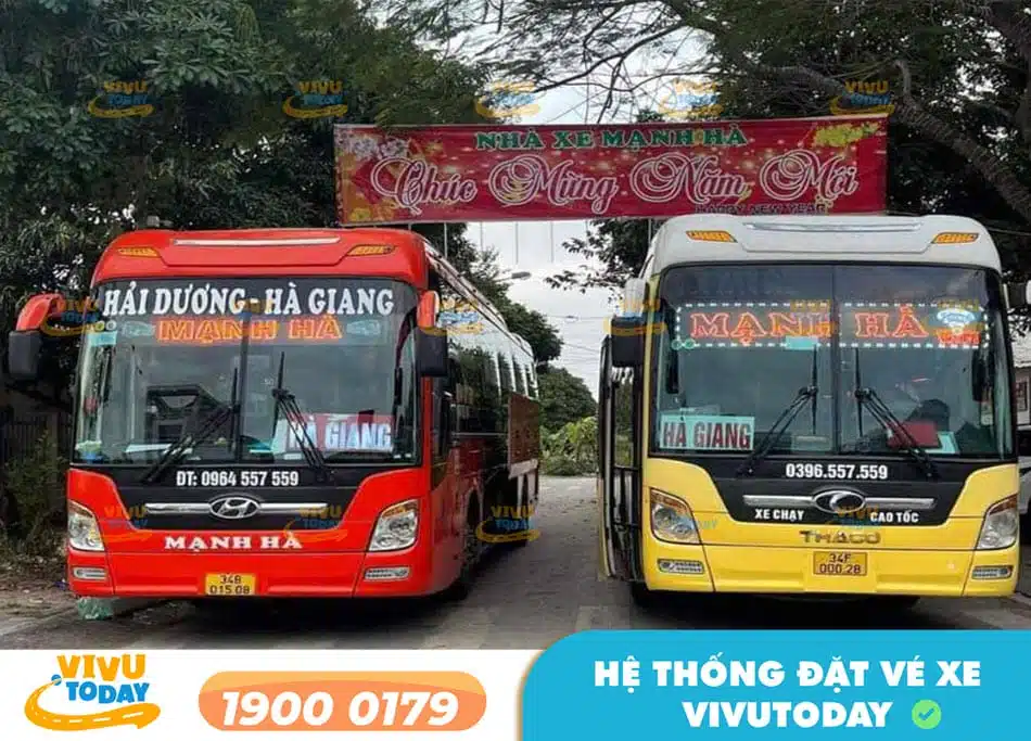 Xe khách Mạnh Hà đi Hà Giang từ Hà Nội bằng xe giường nằm cao cấp