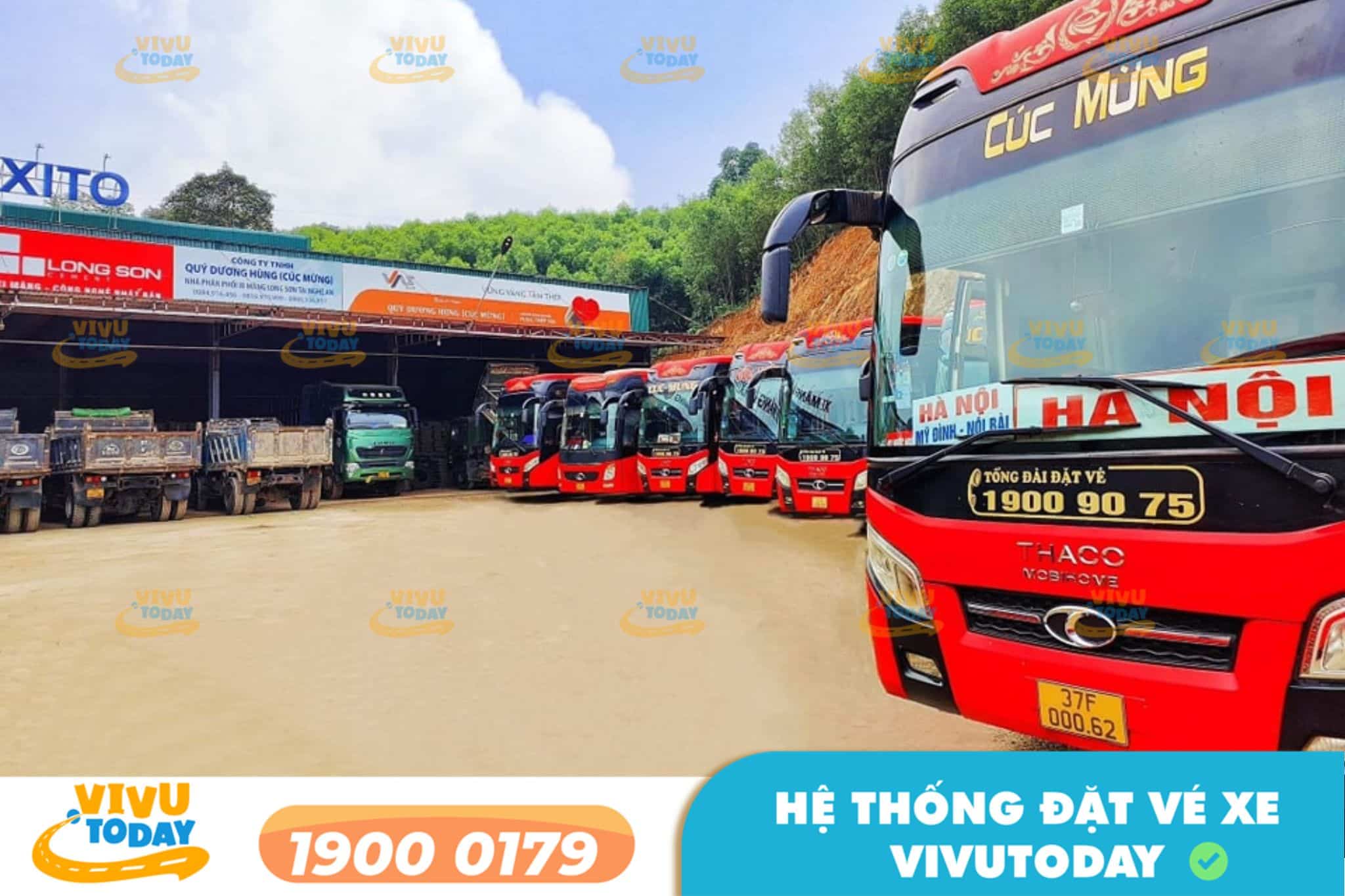 Nhà xe Cúc Mừng tuyến Yên Thành - Nghệ An đi Hà Nội