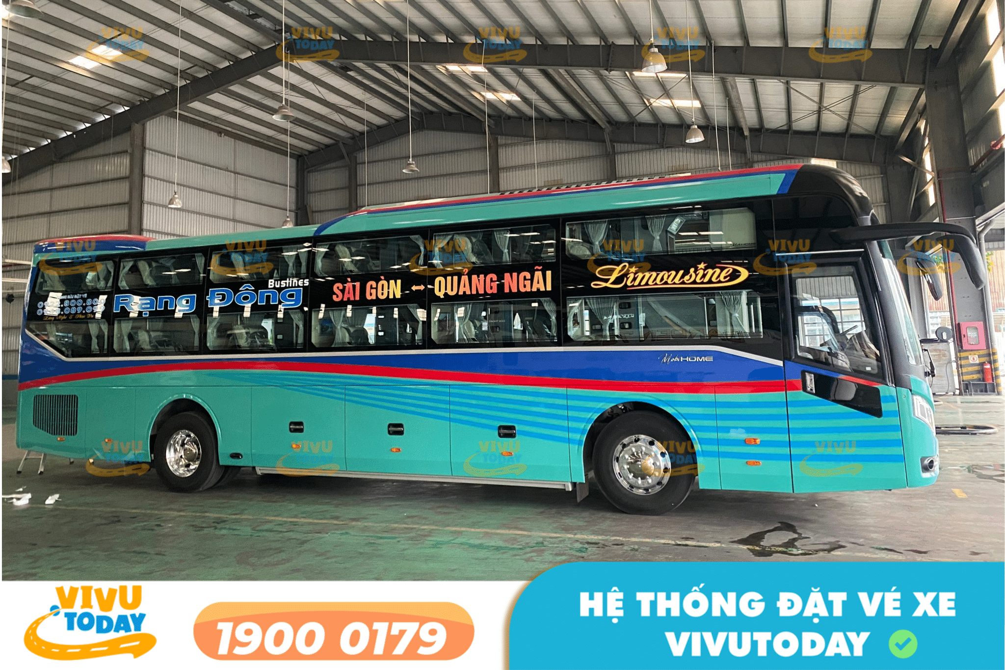 Nhà xe Rạng Đông Buslines tuyến Nha Trang đi Quảng Ngãi