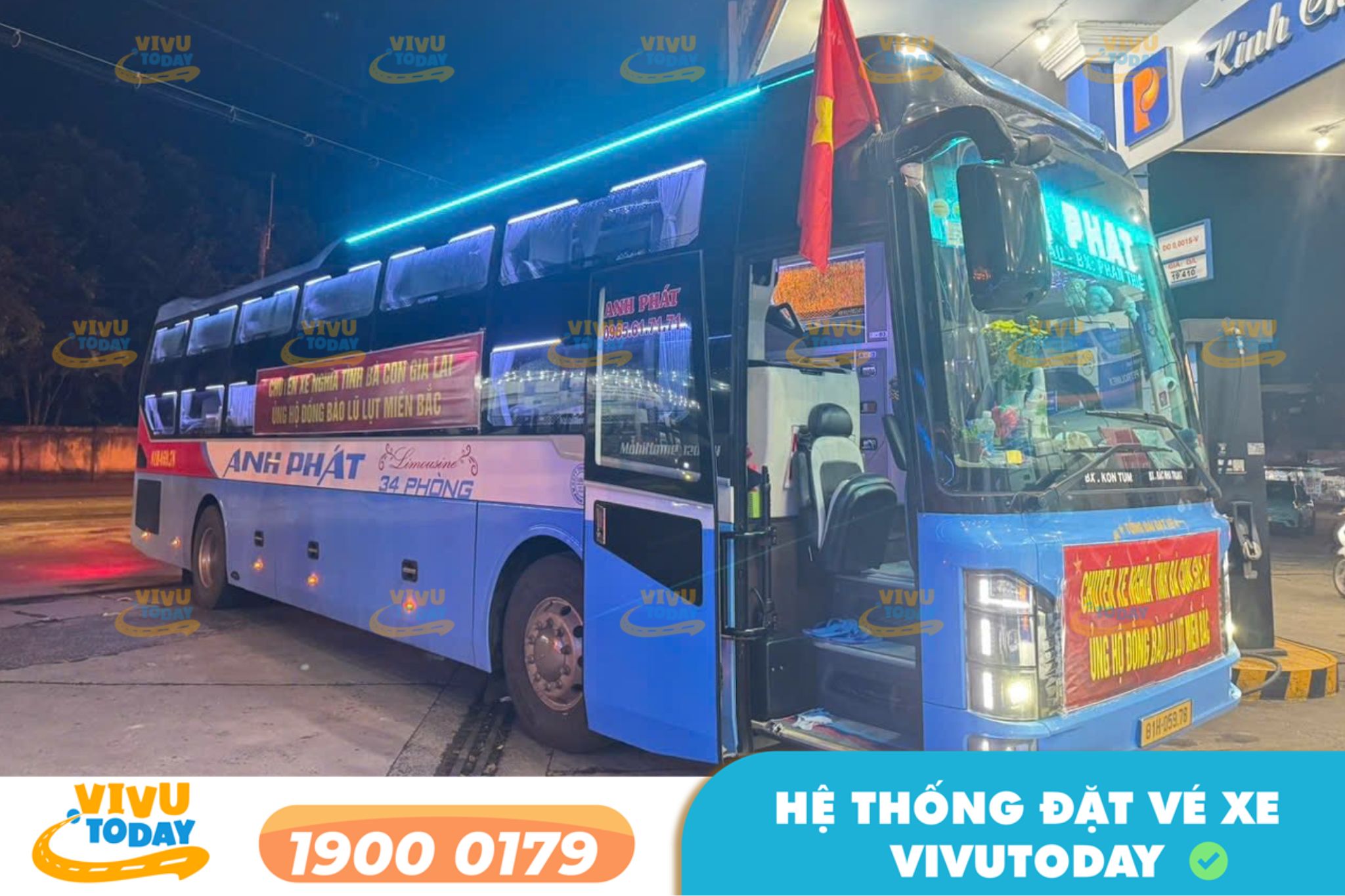 Nhà xe Anh Phát tuyến Nha Trang đ Pleiku Gia Lai