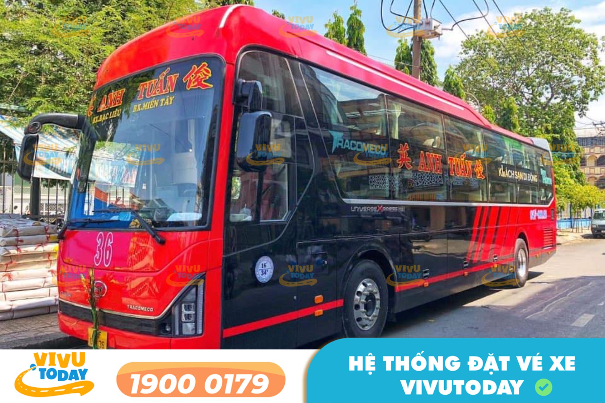 Nhà xe Anh Tuấn - Bạc Liêu tuyến Cần Thơ đi Long An