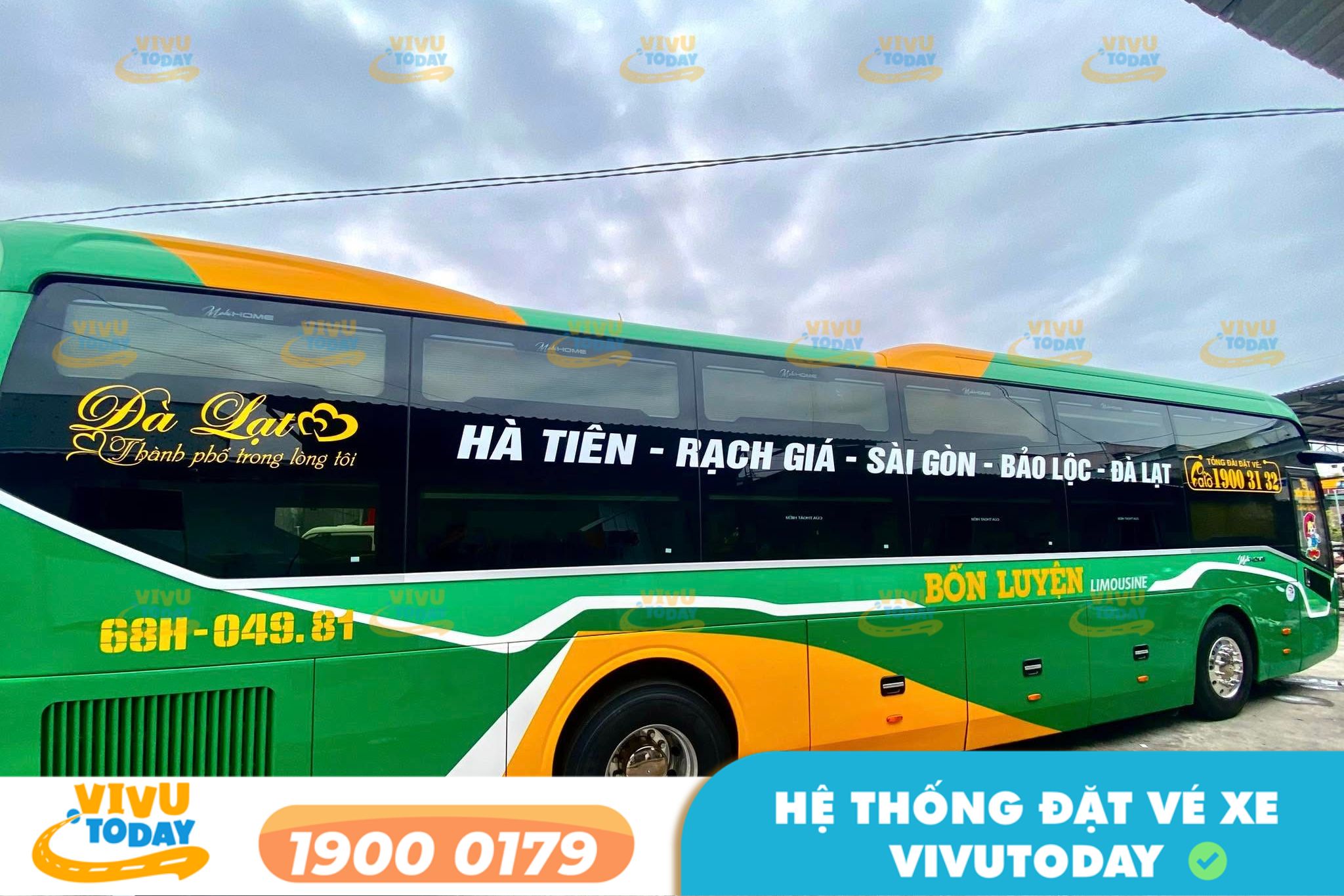 Nhà xe Bốn Luyện Express tuyến Đà Lạt đi Hậu Giang