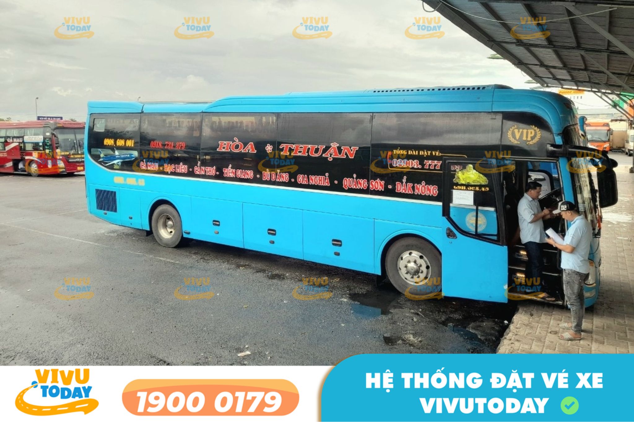 Nhà xe Hòa Thuận tuyến Năm Căn Cà Mau đi Bình Dương