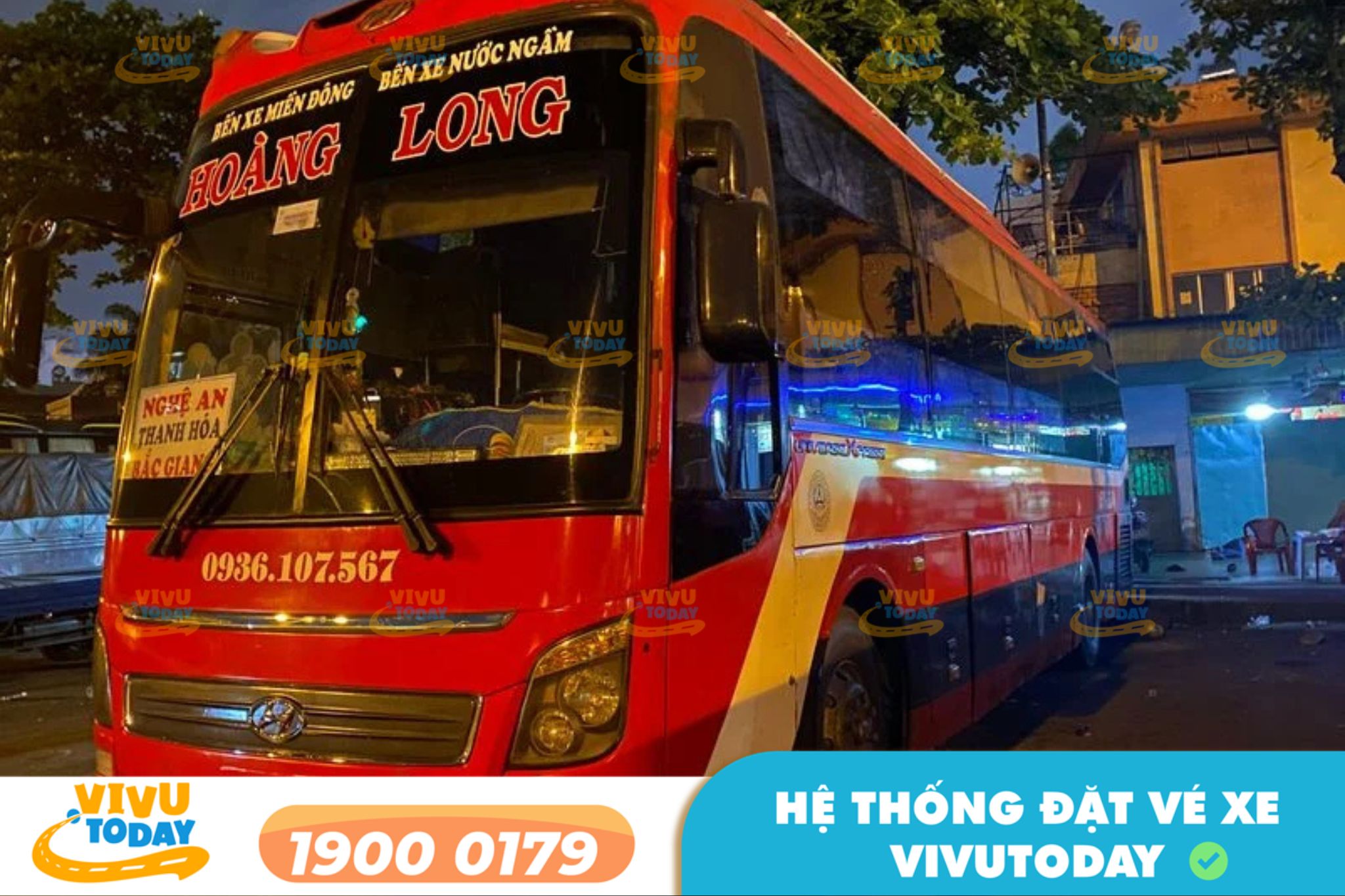 Nhà xe Hoàng Long (Bắc Trung Nam) tuyến Bến xe Nước Ngầm đi Sài Gòn