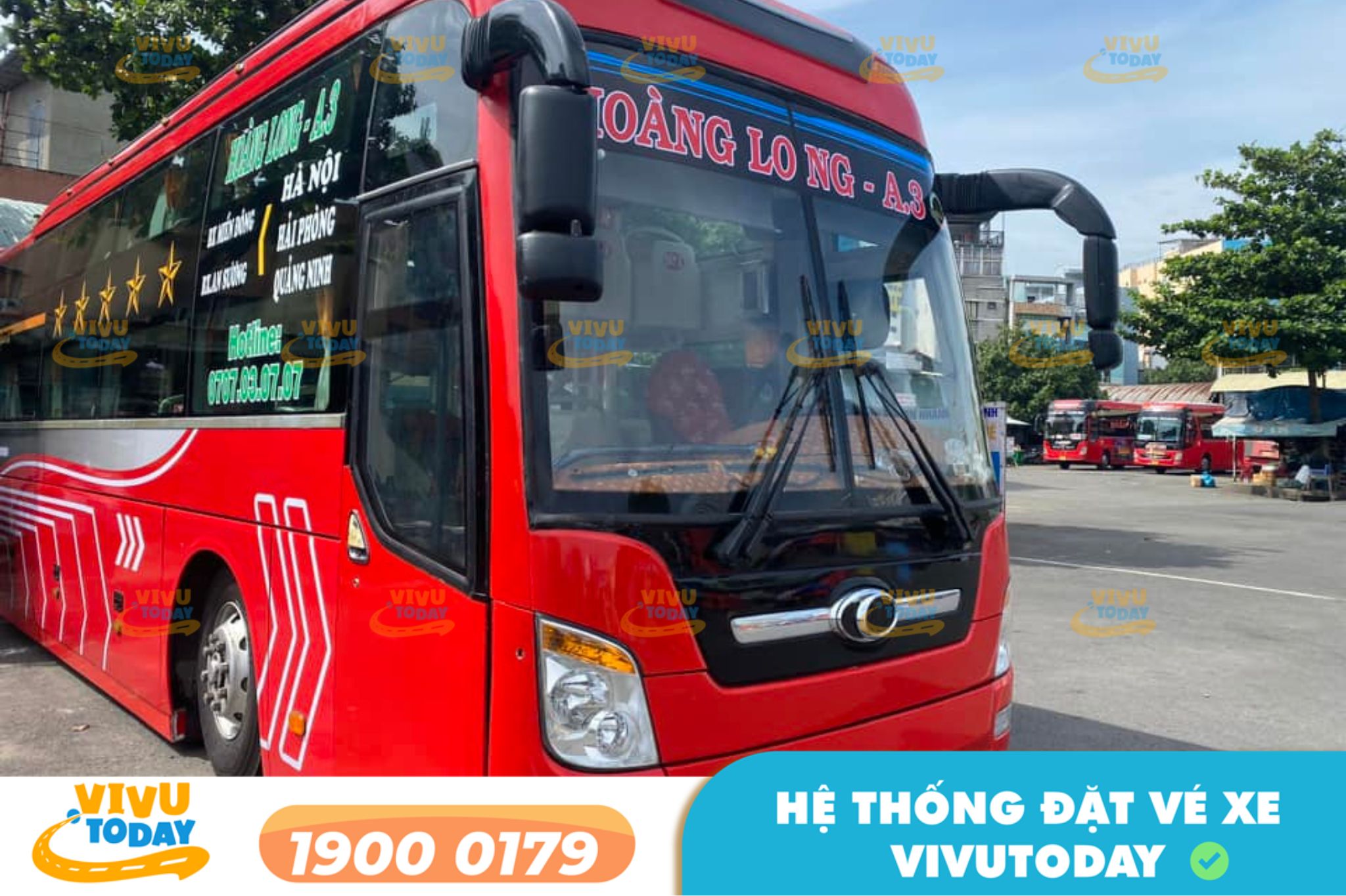 Nhà xe Hoàng Long (Đỏ) tuyến Đồng Hới Quảng Bình đi Sài Gòn