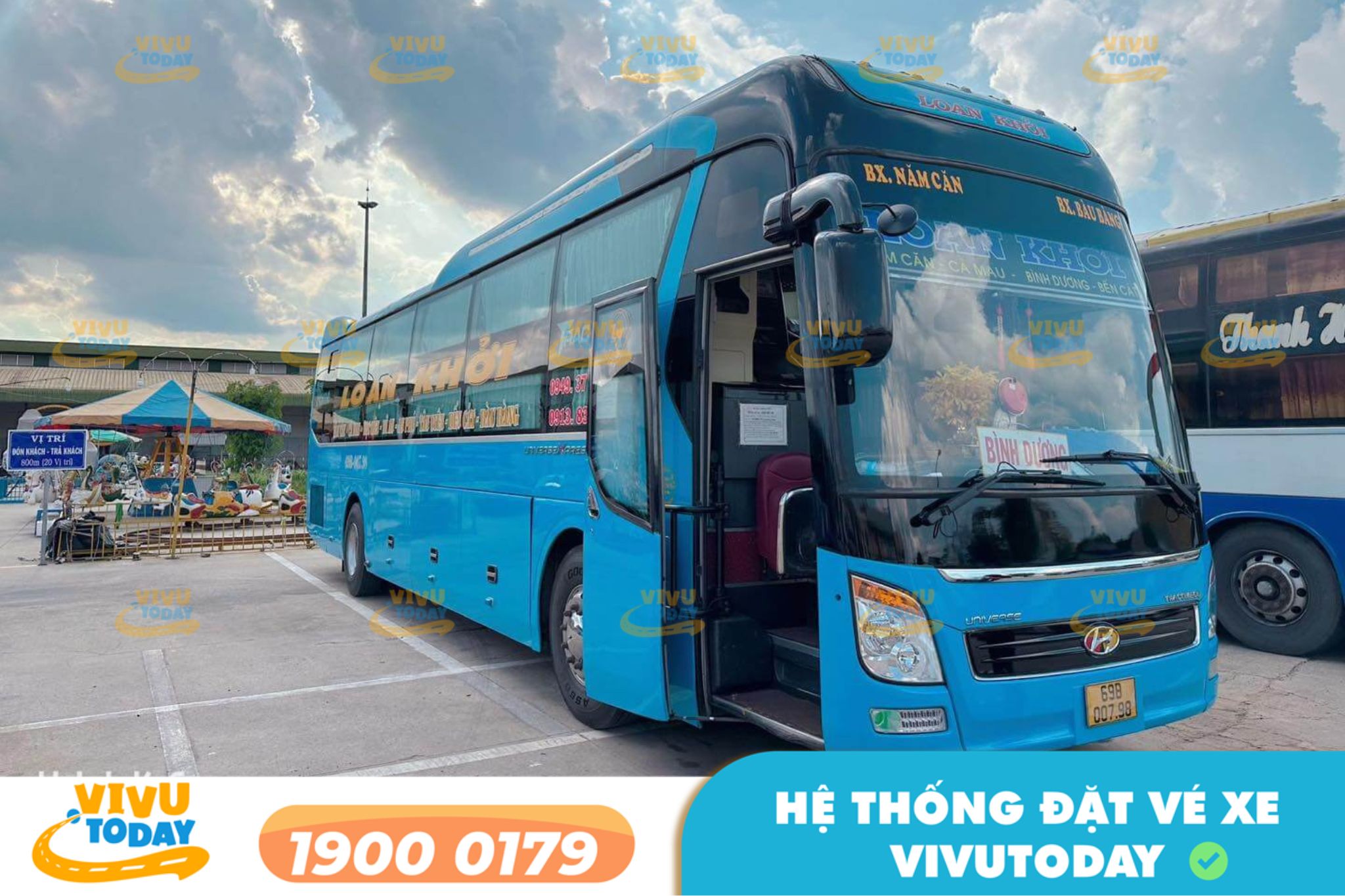 Nhà xe Loan Khởi tuyến Năm Căn Cà Mau đi Bình Dương