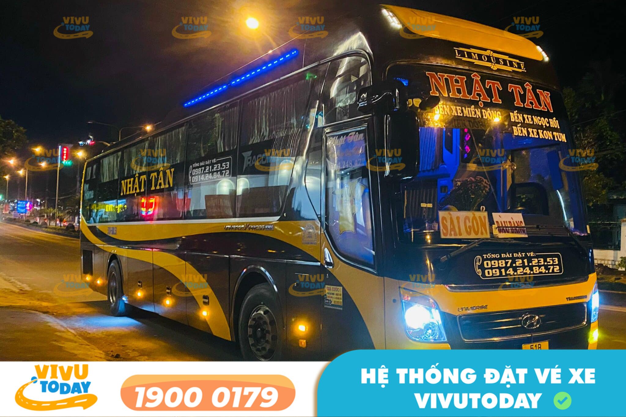 Nhà xe Nhật Tân tuyến Đắk Lắk đi Kon Tum