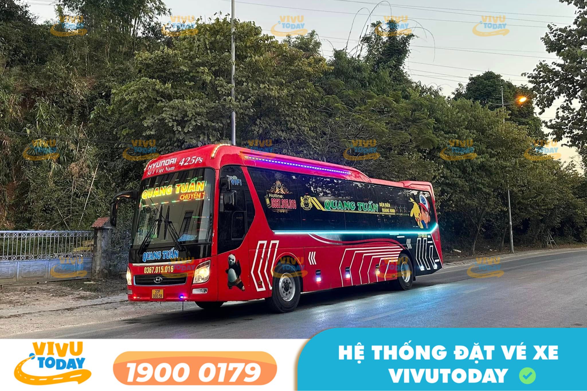 Nhà xe Quang Tuấn (Điện Biên) tuyến Bắc Giang đi Sơn La