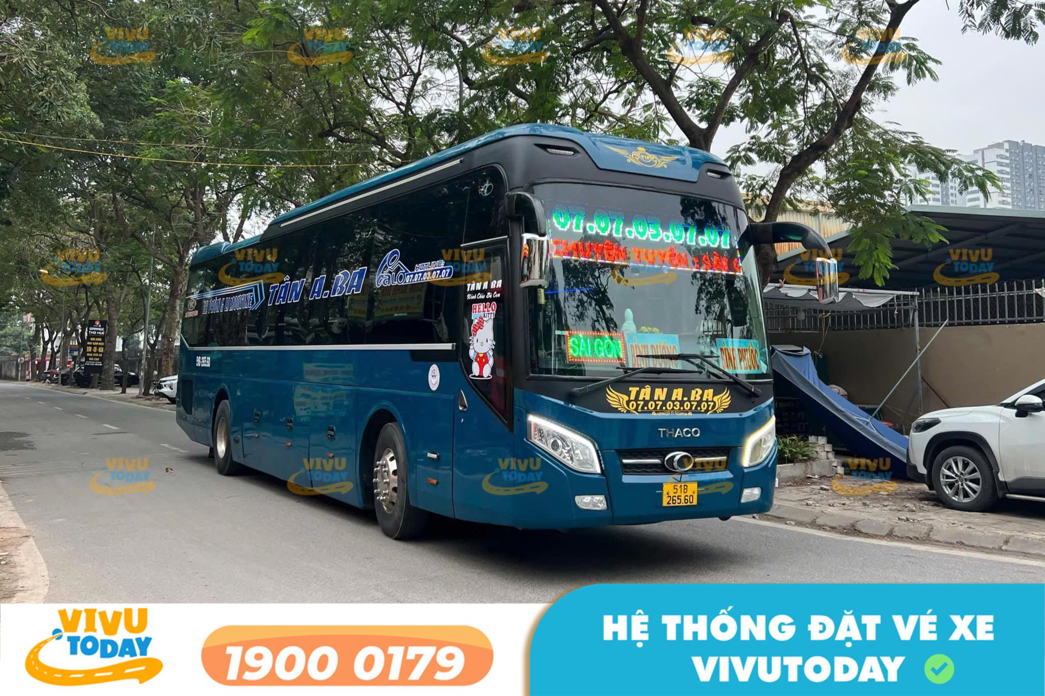 Nhà xe Tân Aba tuyến Sài Gòn đi Đồng Hới Quảng Bình