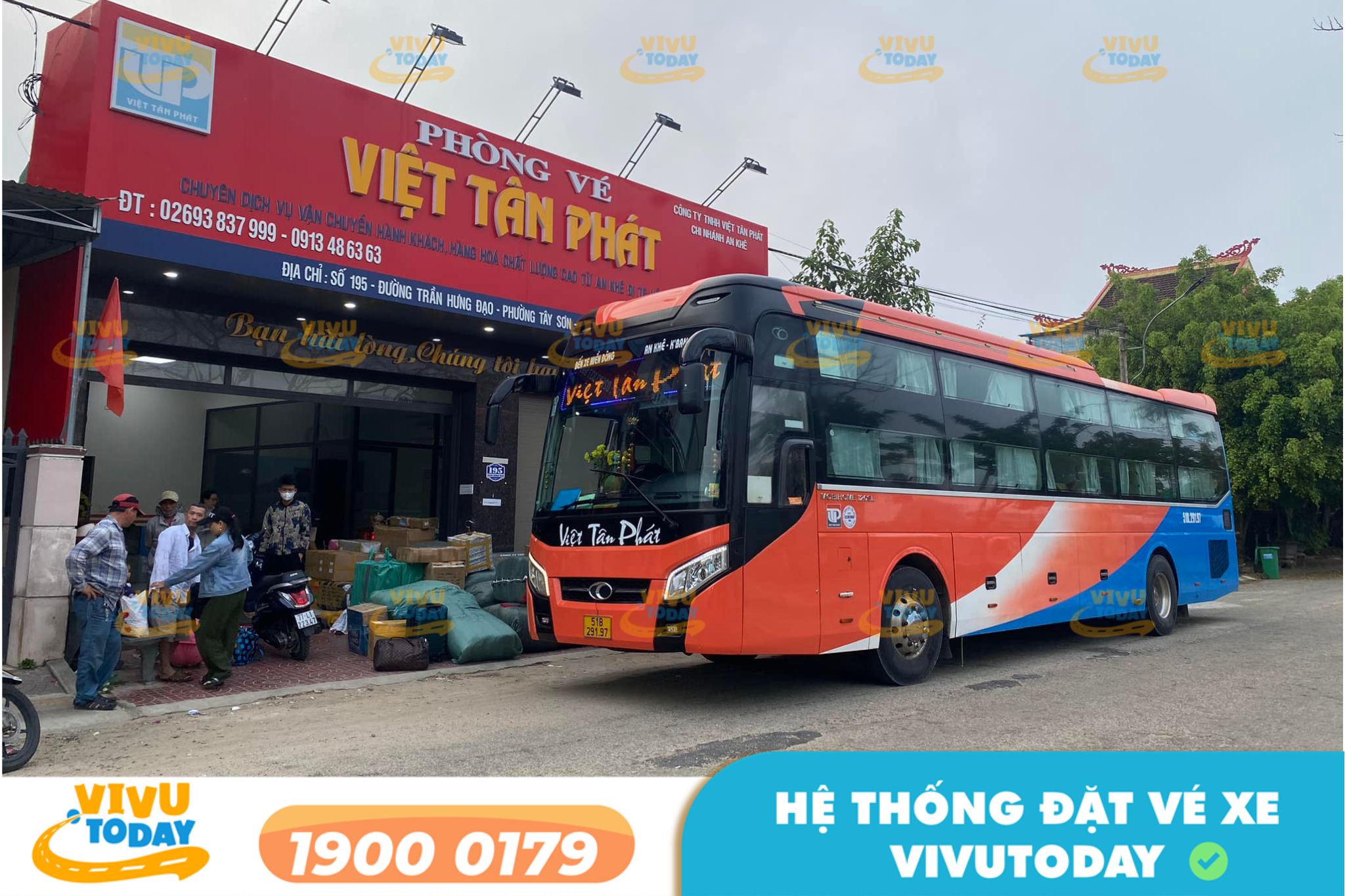 Nhà xe Việt Tân Phát tuyến Việt Tân Phát tuyến Bến xe An Sương đi Kon Tum