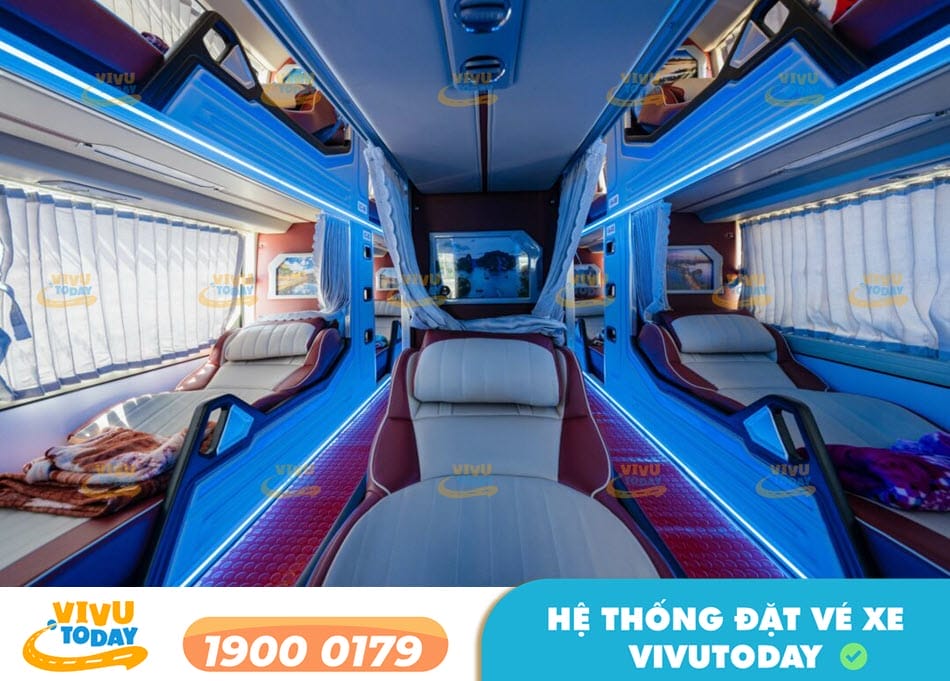 Tiện nghi cao cấp xe Limousine 34 phòng 
