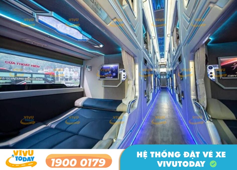 Dòng xe Limousine 22 phòng đôi sang trọng tuyến xe Bình Thuận đi Đà Nẵng