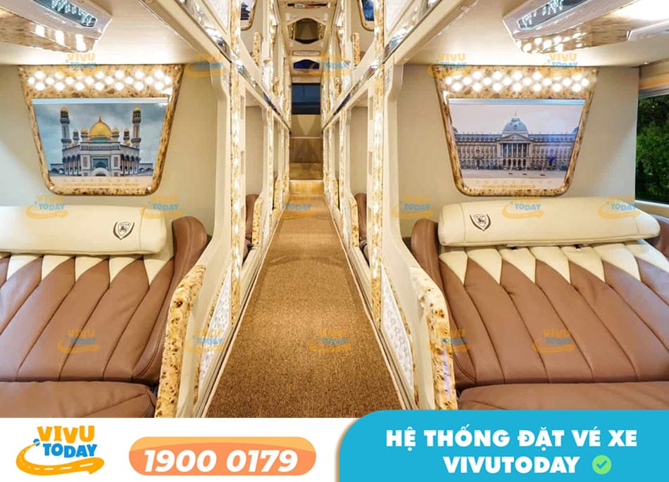 Dòng xe Limousine 22 phòng đôi tuyến xe Quy Nhơn Bình Định đi Cần Thơ