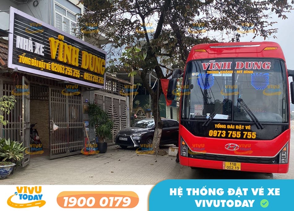 Nhà xe Vĩnh Dung tuyến xe Hà Nội đi Trùng Khánh Cao Bằng