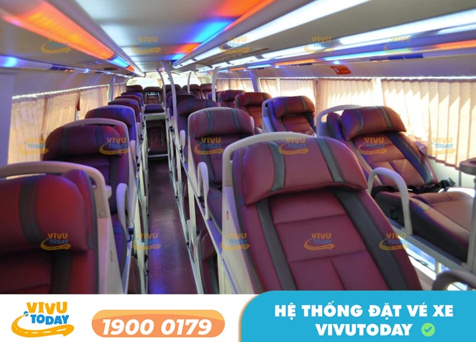 Tiện nghi xe giường nằm 40 chỗ tuyến xe từ Khánh Hòa đi Bình Dương