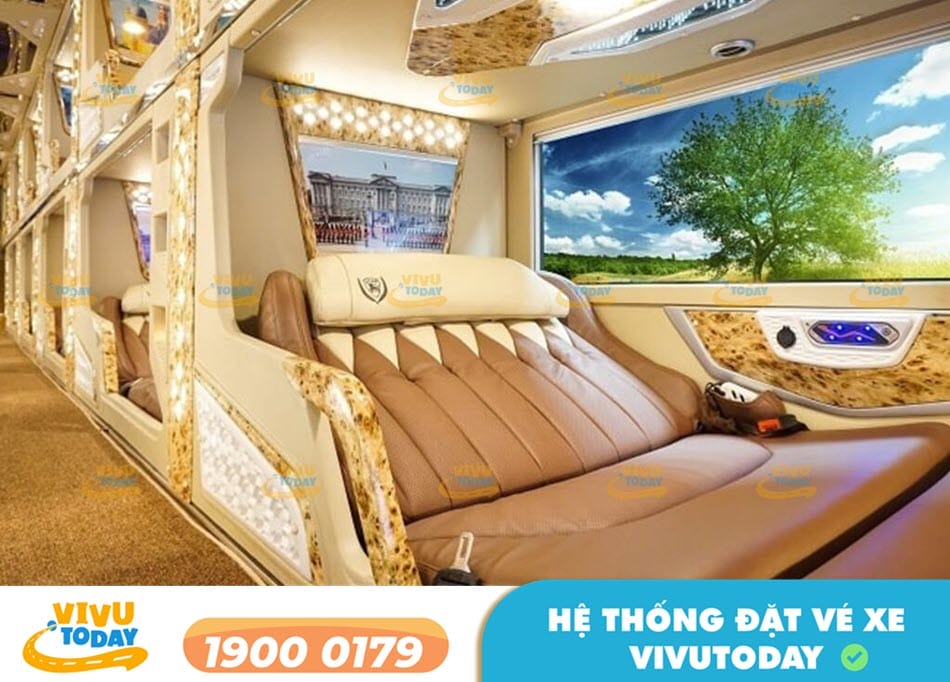 Tiện nghi xe Limousine 24 phòng hiện đại tuyến xe Phú Yên đi Đà Nẵng