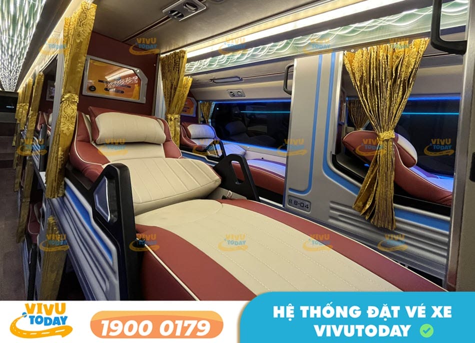 Tiện nghi xe Limousine 34 phòng sang trọng